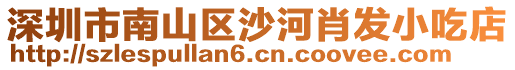 深圳市南山區沙河肖發小吃店
