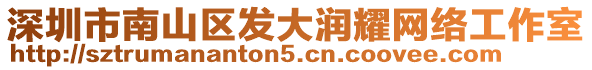 深圳市南山區(qū)發(fā)大潤耀網(wǎng)絡(luò)工作室