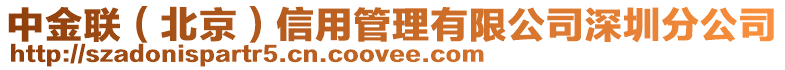 中金聯(lián)（北京）信用管理有限公司深圳分公司