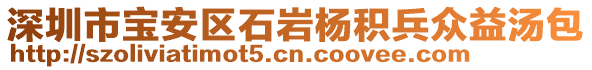 深圳市寶安區(qū)石巖楊積兵眾益湯包