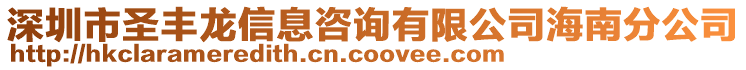 深圳市圣丰龙信息咨询有限公司海南分公司