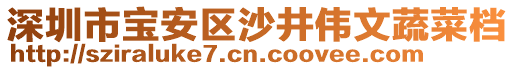 深圳市寶安區(qū)沙井偉文蔬菜檔