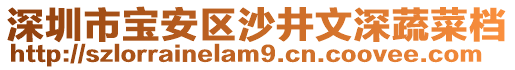 深圳市寶安區(qū)沙井文深蔬菜檔