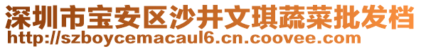 深圳市寶安區(qū)沙井文琪蔬菜批發(fā)檔