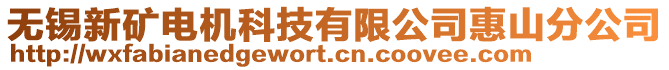 無錫新礦電機科技有限公司惠山分公司