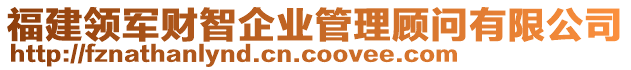 福建領(lǐng)軍財(cái)智企業(yè)管理顧問有限公司