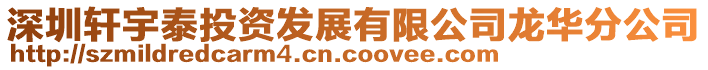 深圳軒宇泰投資發(fā)展有限公司龍華分公司