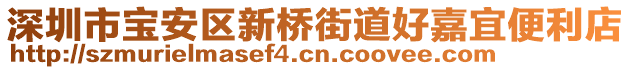 深圳市寶安區(qū)新橋街道好嘉宜便利店