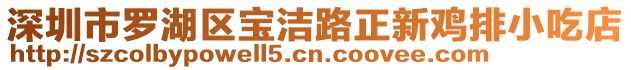 深圳市羅湖區(qū)寶潔路正新雞排小吃店