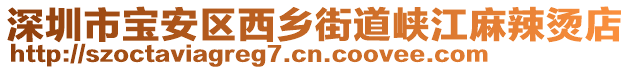 深圳市寶安區(qū)西鄉(xiāng)街道峽江麻辣燙店