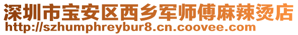 深圳市寶安區(qū)西鄉(xiāng)軍師傅麻辣燙店