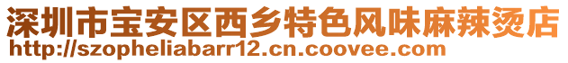 深圳市寶安區(qū)西鄉(xiāng)特色風(fēng)味麻辣燙店