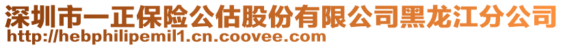 深圳市一正保險(xiǎn)公估股份有限公司黑龍江分公司