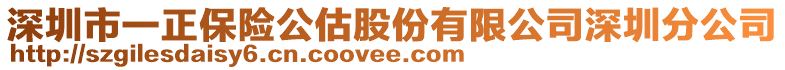 深圳市一正保險(xiǎn)公估股份有限公司深圳分公司