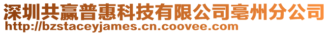 深圳共贏普惠科技有限公司亳州分公司