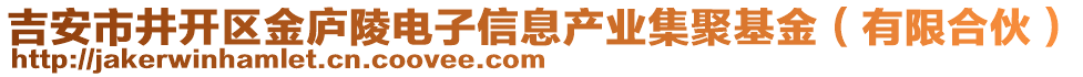 吉安市井開區(qū)金廬陵電子信息產業(yè)集聚基金（有限合伙）