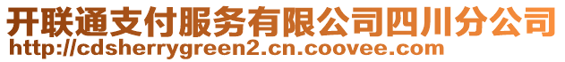 開聯(lián)通支付服務(wù)有限公司四川分公司