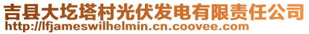 吉縣大圪塔村光伏發(fā)電有限責(zé)任公司