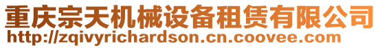 重慶宗天機械設備租賃有限公司