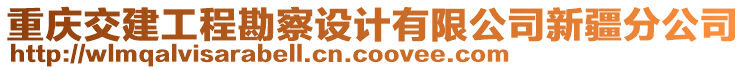 重慶交建工程勘察設(shè)計有限公司新疆分公司