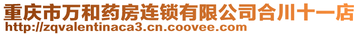 重慶市萬和藥房連鎖有限公司合川十一店