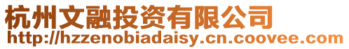 杭州文融投資有限公司