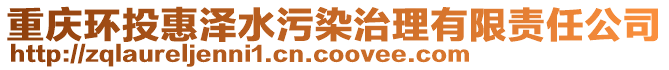 重慶環(huán)投惠澤水污染治理有限責(zé)任公司