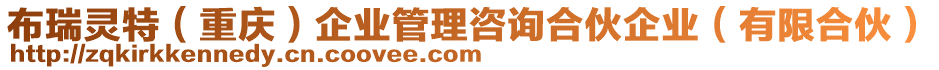 布瑞靈特（重慶）企業(yè)管理咨詢合伙企業(yè)（有限合伙）