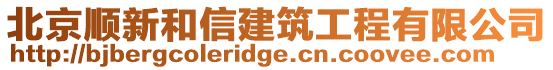 北京順新和信建筑工程有限公司
