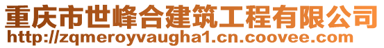 重慶市世峰合建筑工程有限公司