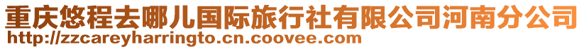 重慶悠程去哪兒國際旅行社有限公司河南分公司