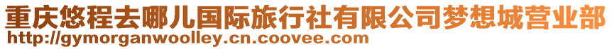 重慶悠程去哪兒國際旅行社有限公司夢想城營業部