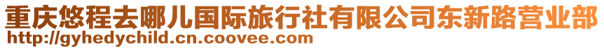重慶悠程去哪兒國際旅行社有限公司東新路營業(yè)部