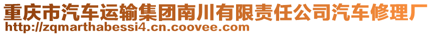 重慶市汽車運(yùn)輸集團(tuán)南川有限責(zé)任公司汽車修理廠