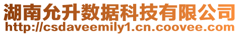 湖南允升數(shù)據(jù)科技有限公司