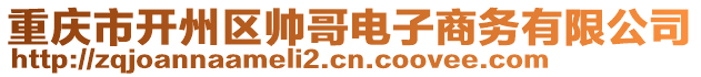 重慶市開(kāi)州區(qū)帥哥電子商務(wù)有限公司