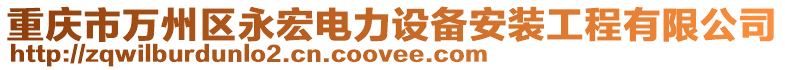 重慶市萬州區(qū)永宏電力設(shè)備安裝工程有限公司