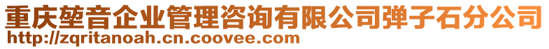 重慶堃音企業管理咨詢有限公司彈子石分公司