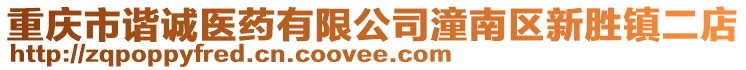 重慶市諧誠(chéng)醫(yī)藥有限公司潼南區(qū)新勝鎮(zhèn)二店