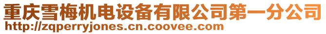 重慶雪梅機電設備有限公司第一分公司