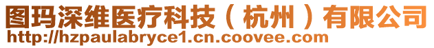 圖瑪深維醫(yī)療科技（杭州）有限公司