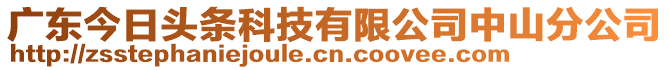 廣東今日頭條科技有限公司中山分公司