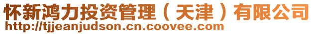 懷新鴻力投資管理（天津）有限公司
