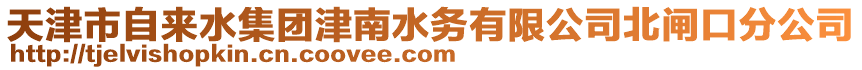 天津市自來水集團(tuán)津南水務(wù)有限公司北閘口分公司