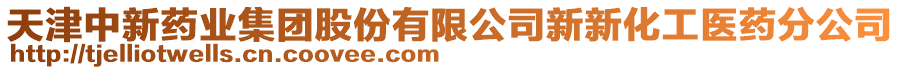 天津中新藥業(yè)集團(tuán)股份有限公司新新化工醫(yī)藥分公司