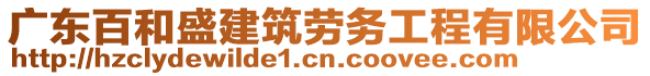 廣東百和盛建筑勞務(wù)工程有限公司