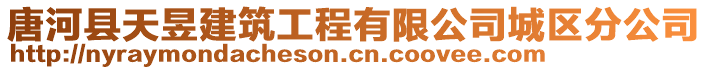 唐河县天昱建筑工程有限公司城区分公司