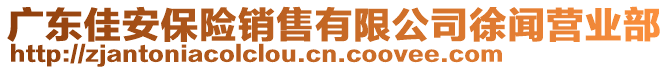 廣東佳安保險銷售有限公司徐聞營業(yè)部