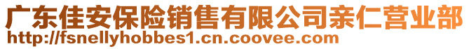 廣東佳安保險銷售有限公司親仁營業部