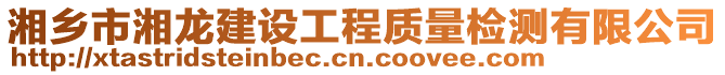 湘鄉市湘龍建設工程質量檢測有限公司